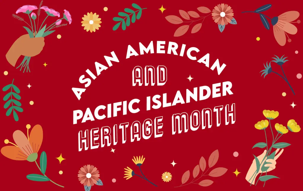 an aapi hertigage month sign